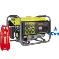 Двухтопливный генератор Konner&Sohnen BASIC KS 2200A ГАЗ-БЕНЗИН